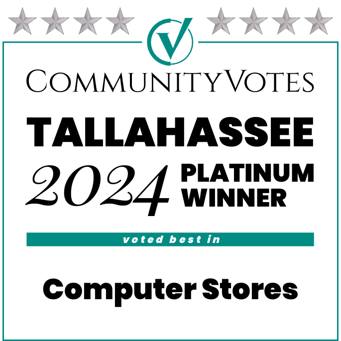 Community Votes Tallahassee 2024 Platinum Winner - Computer Stores