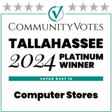 Community Votes Tallahassee 2024 Platinum Winner - Computer Stores